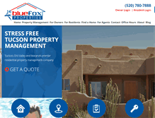 Tablet Screenshot of bluefoxproperties.com